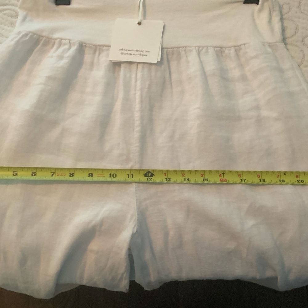 Cobblestone living white linen pants - Picture 7 of 8